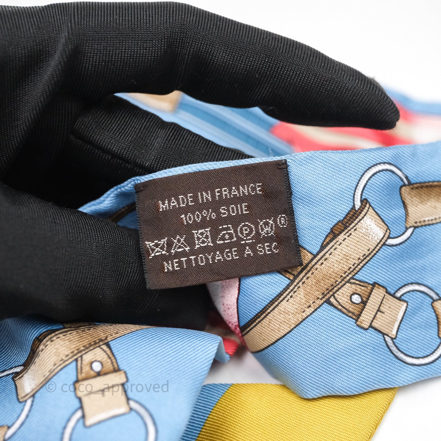 Hermès Twilly Soie Jumping AL/ Bleu Glacier