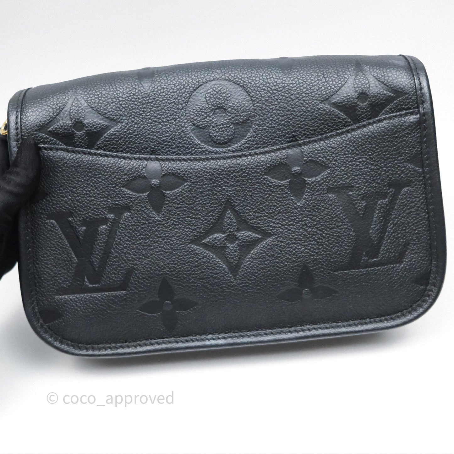 Louis Vuitton Diane Bag Black Monogram Empreinte Leather Gold Hardware