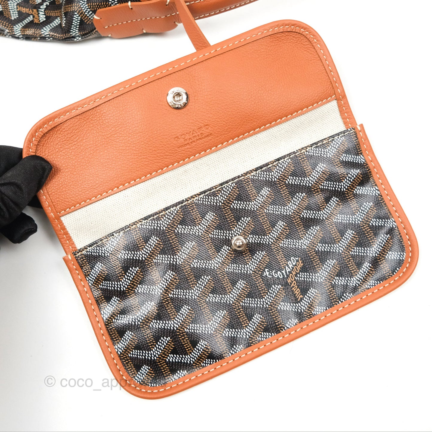 Goyard Bohème Hobo Bag Black/Tan Goyardine Canvas