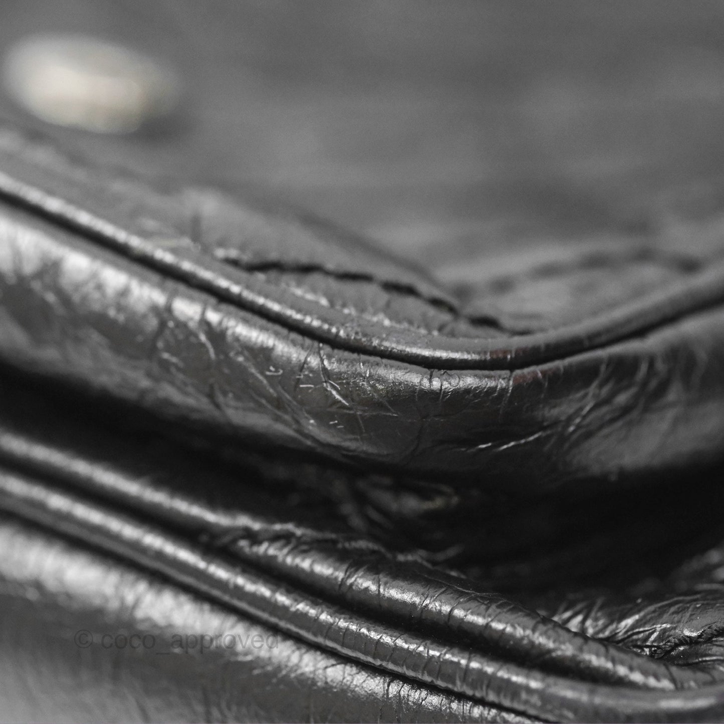 Saint Laurent Medium Niki Chain Bag Crinkled Calfskin So Black