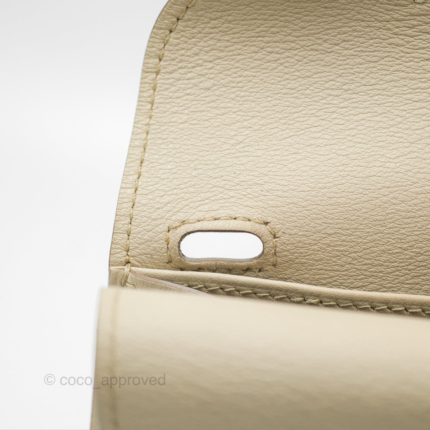 Hermès Halzan 22 Mini Craie Swift Palladium Hardware