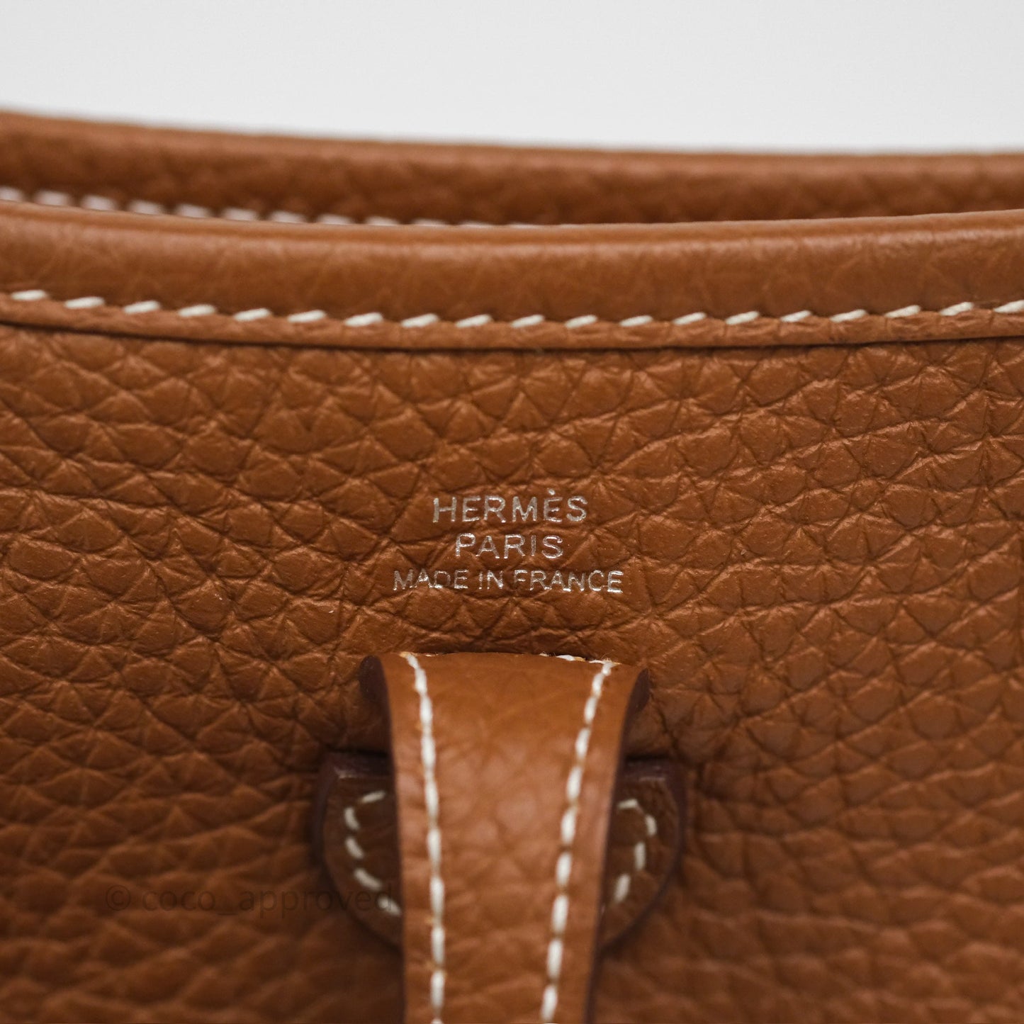 Hermès Mini Evelyne 16 Amazone Gold 37 Clemence Palladium Hardware