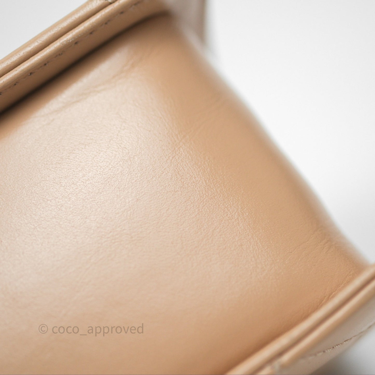 Chanel Quilted Mini Perfect Fit Adjustable Beige Calfskin Gold Hardware