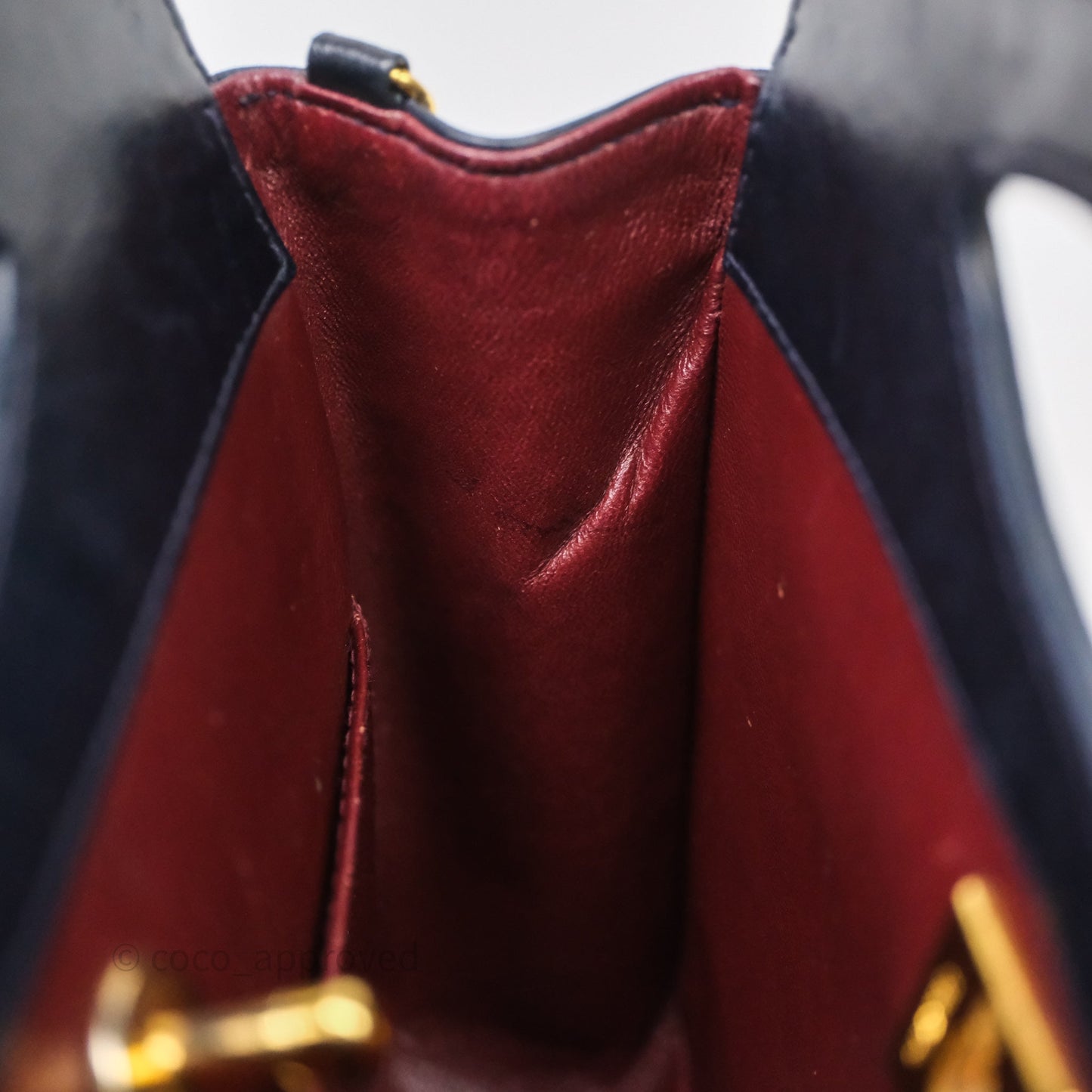 Chanel Vintage 31 Navy Lambskin 24K Gold Hardware