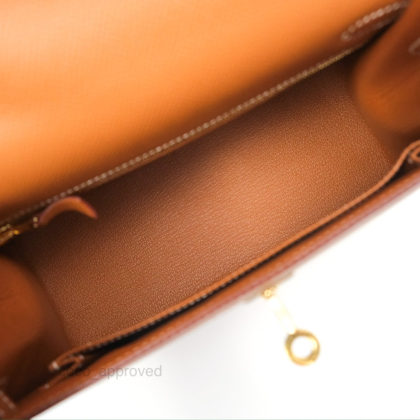 Hermès Kelly 25 Sellier Gold Epsom Gold Hardware