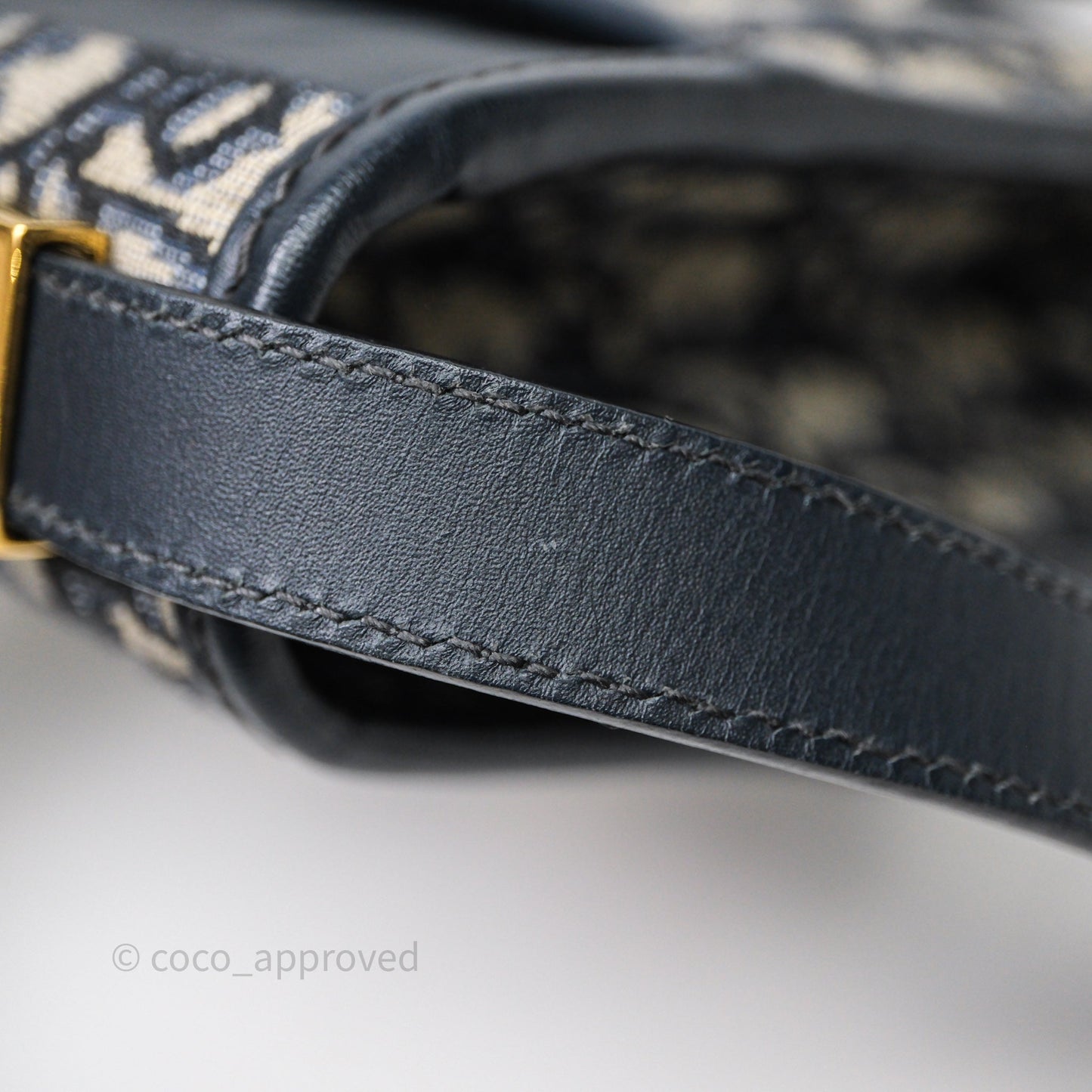 Christian Dior Small 30 Montaigne Bag Blue Dior Oblique Jacquard