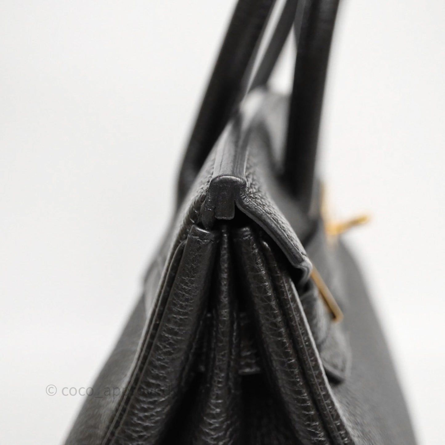 Hermès Birkin 30 Black Noir 89 Togo Gold Hardware