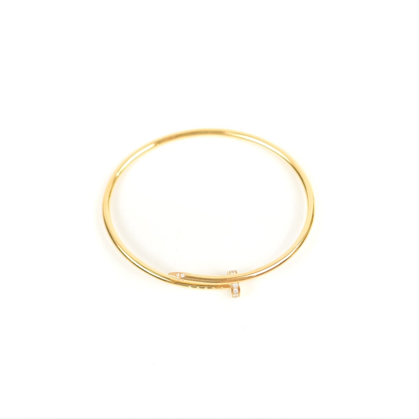 Cartier Small Juste Un Clou Bracelet 18K Yellow Gold Diamond