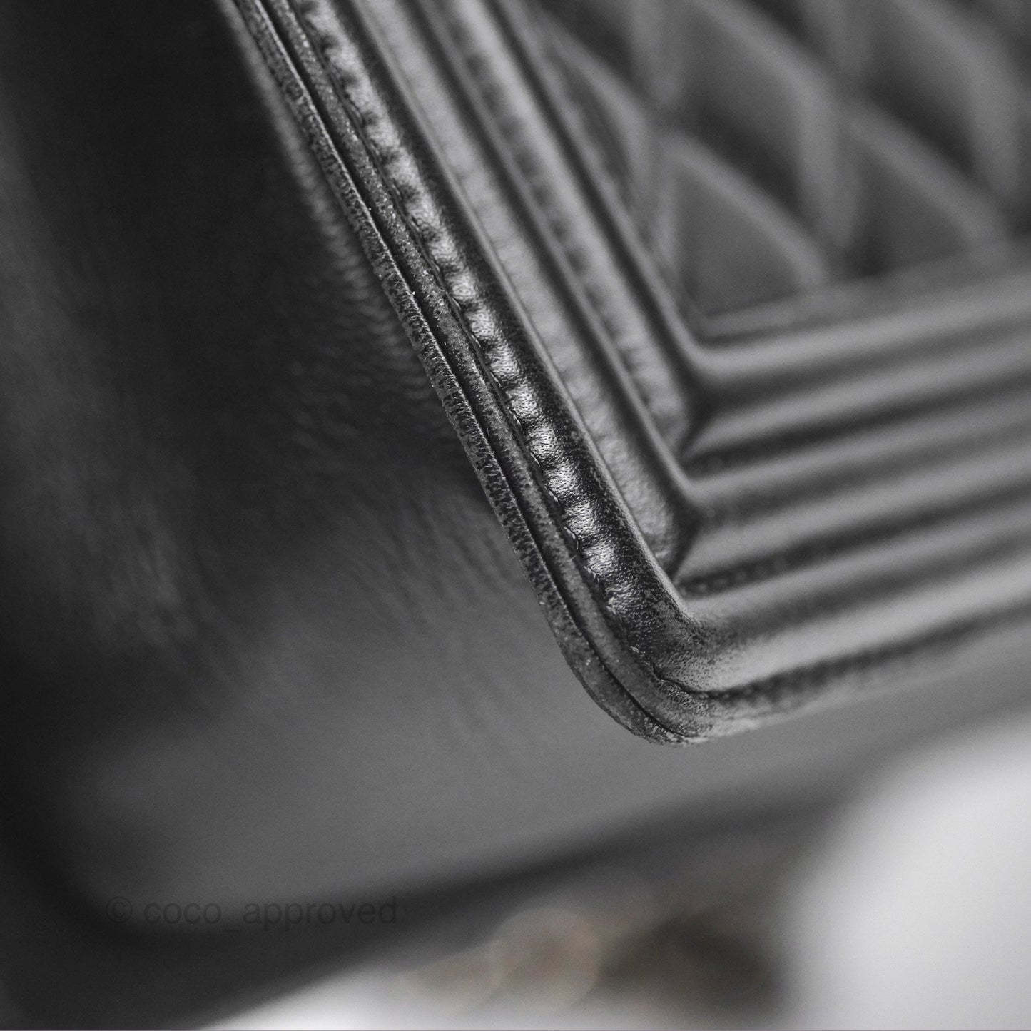 Chanel Medium Boy Quilted Black Lambskin Ruthenium Hardware