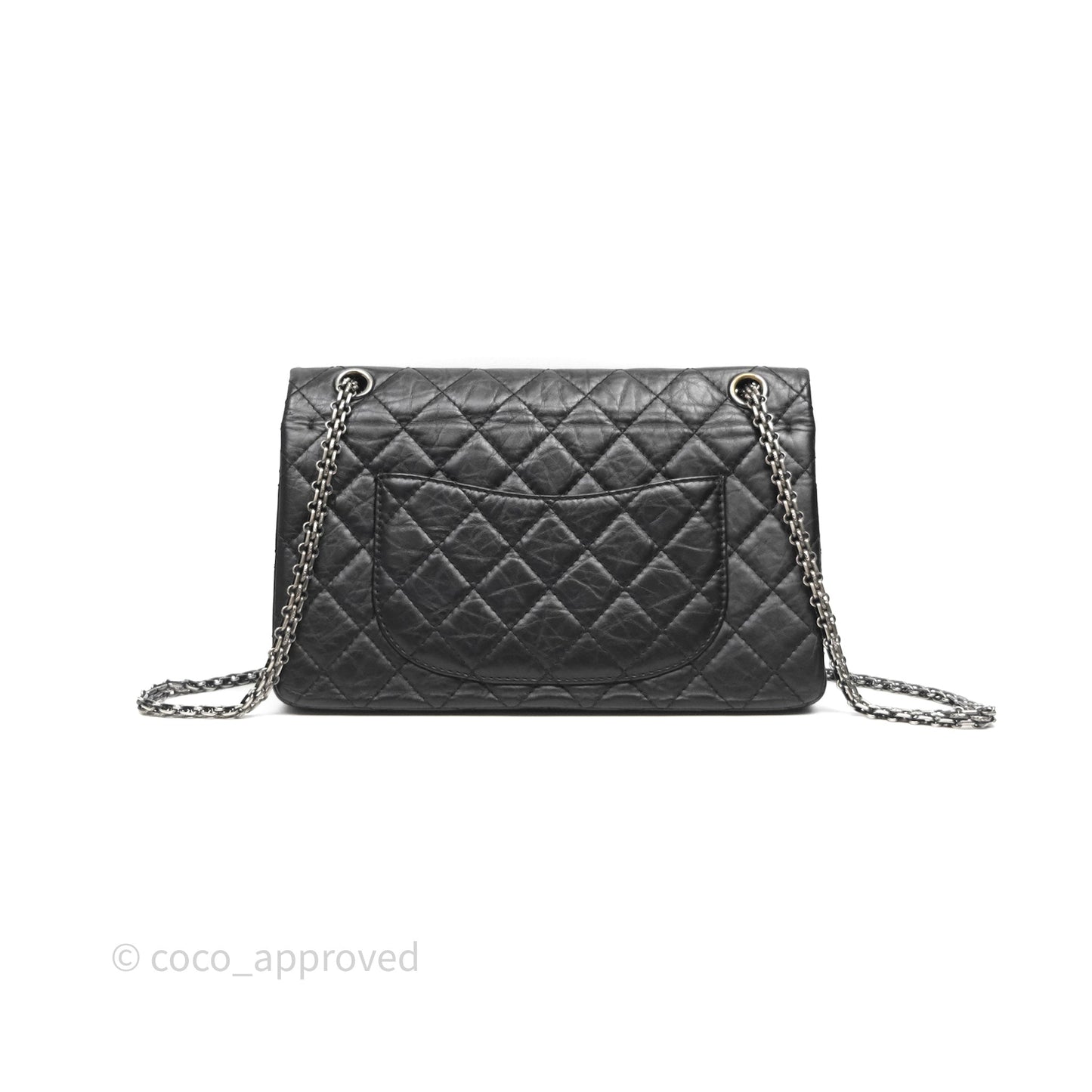 Chanel Quilted Reissue 226 Aged Calfskin Black Ruthenium Hardware
