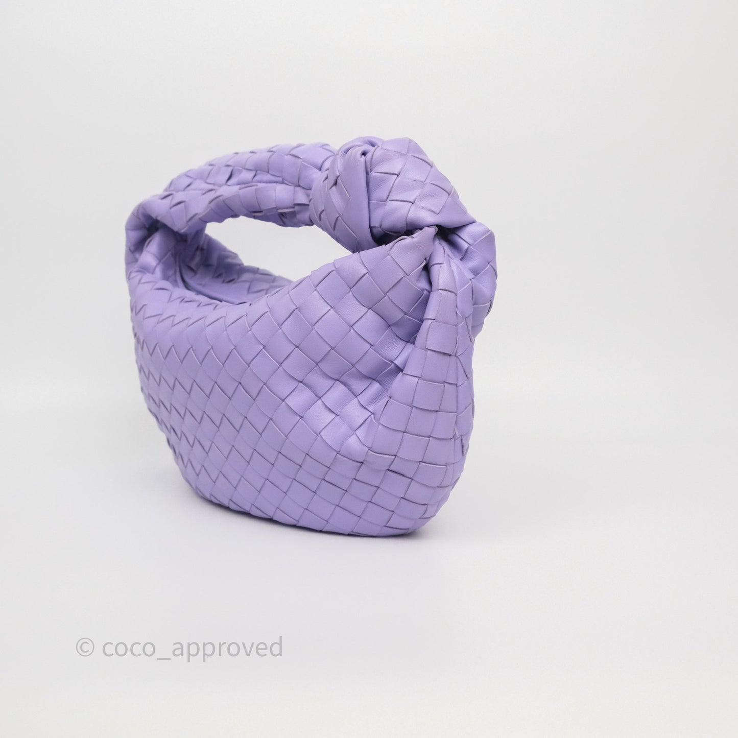 Bottega Veneta Teen Jodie Purple Intrecciato Lambskin