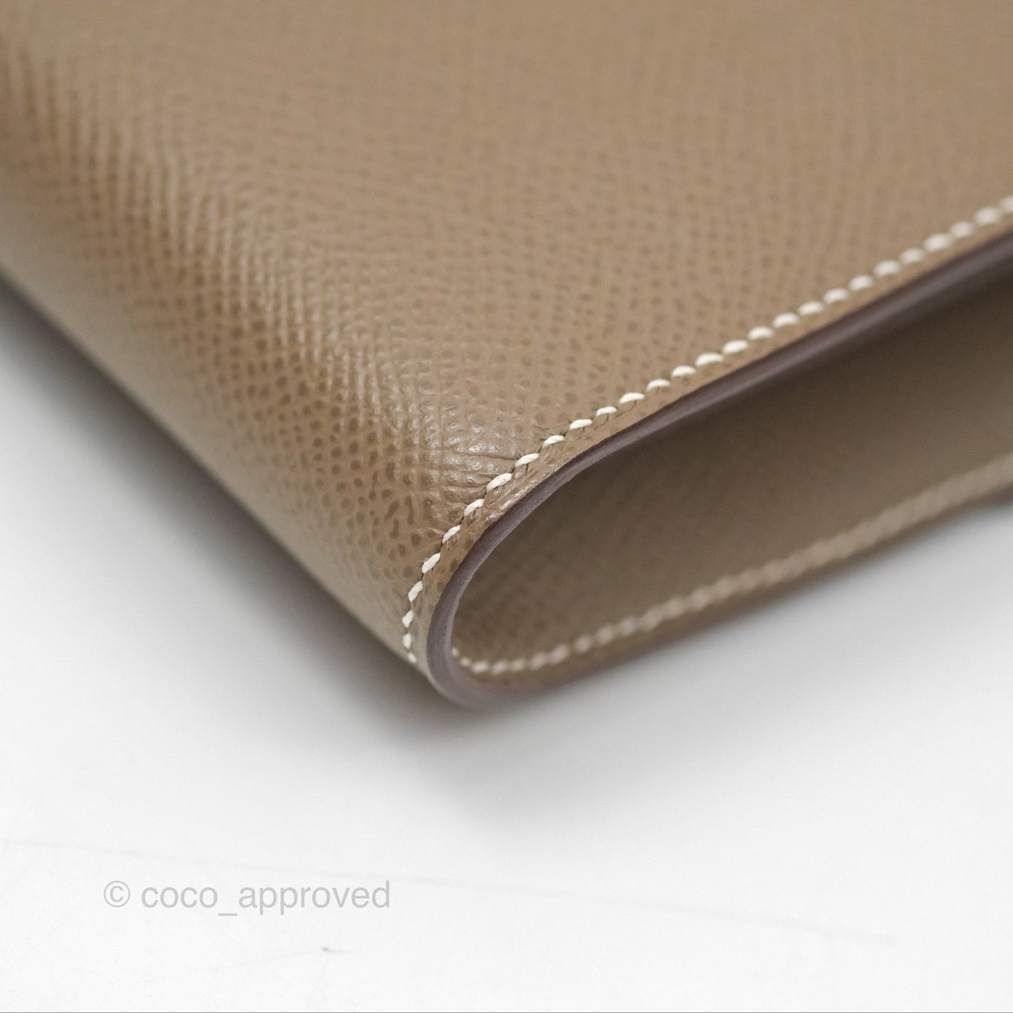 Hermès Constance To Go Wallet Etoupe Epsom Palladium Hardware