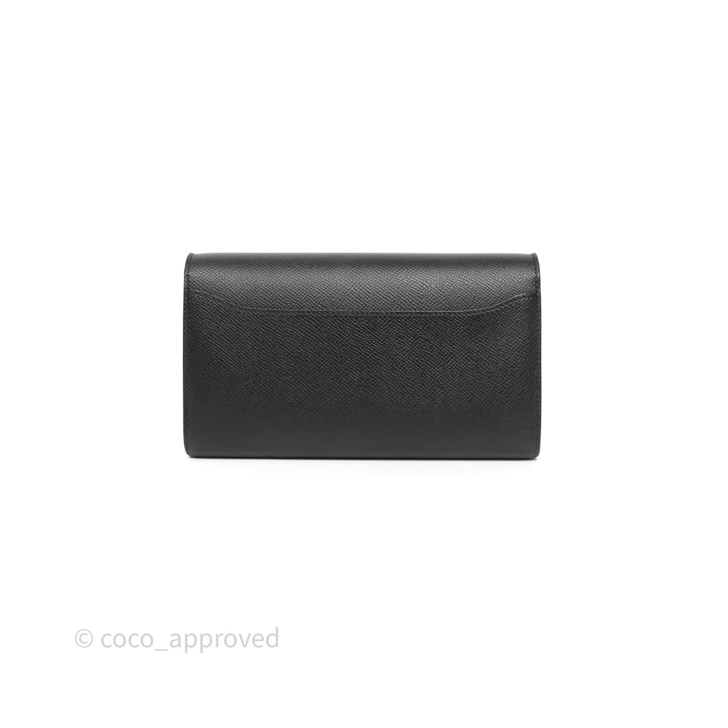 Hermès Constance Long To Go Wallet Black Noir 89 Epsom Rose Gold Hardware