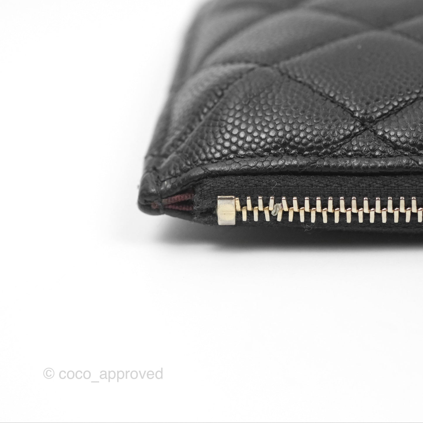 Chanel Classic Long Wallet Pouch Black Caviar