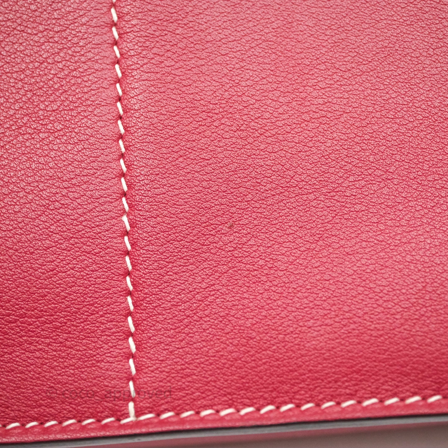 Hermès Halzan 22 Mini Rouge Grenat K1 Swift Palladium Hardware
