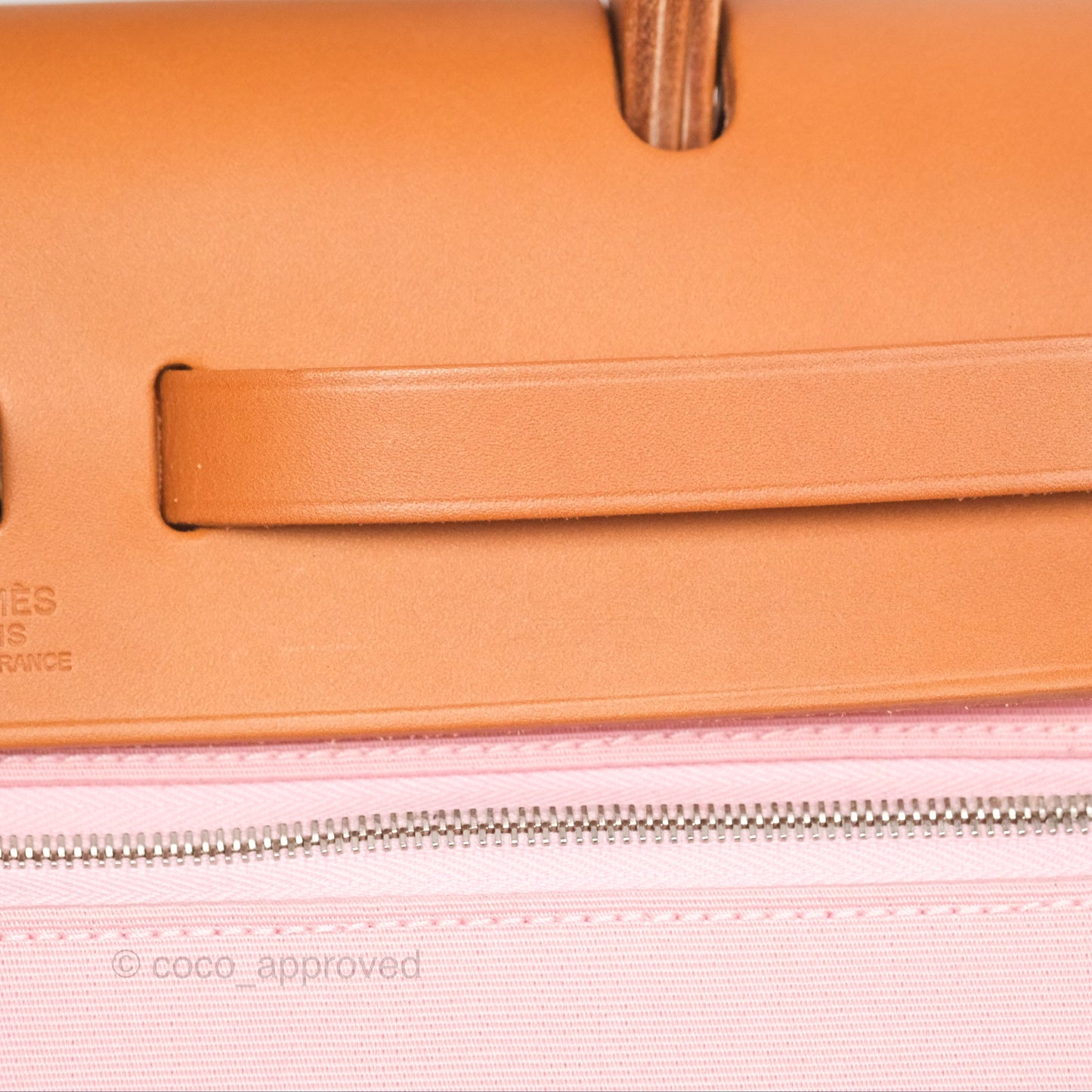 Hermès Herbag Zip 31 Rose Sakura 3Q Canvas Palladium Hardware