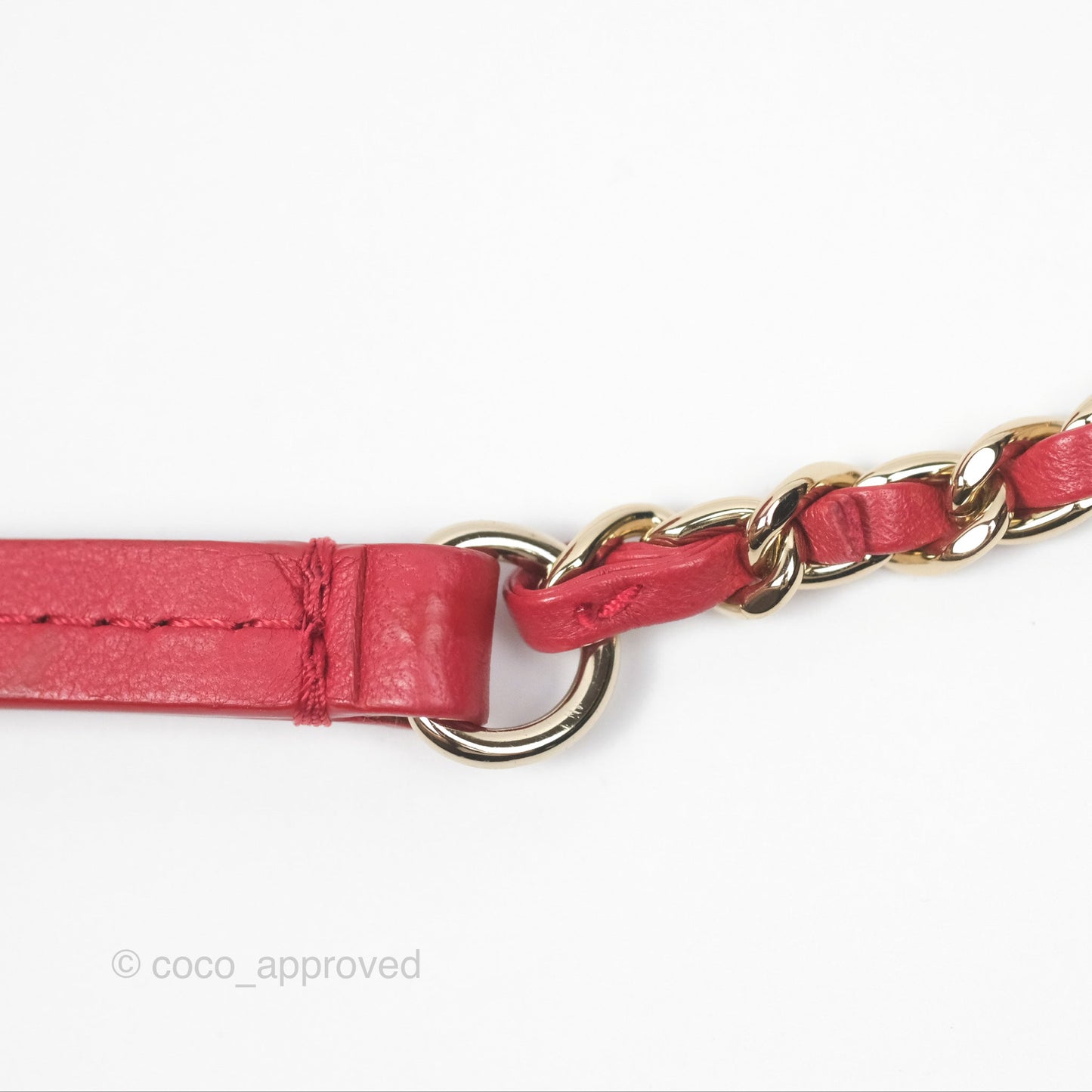 Chanel Easy Carry Flap Bag With Handle Red Lambskin Gold Hardware