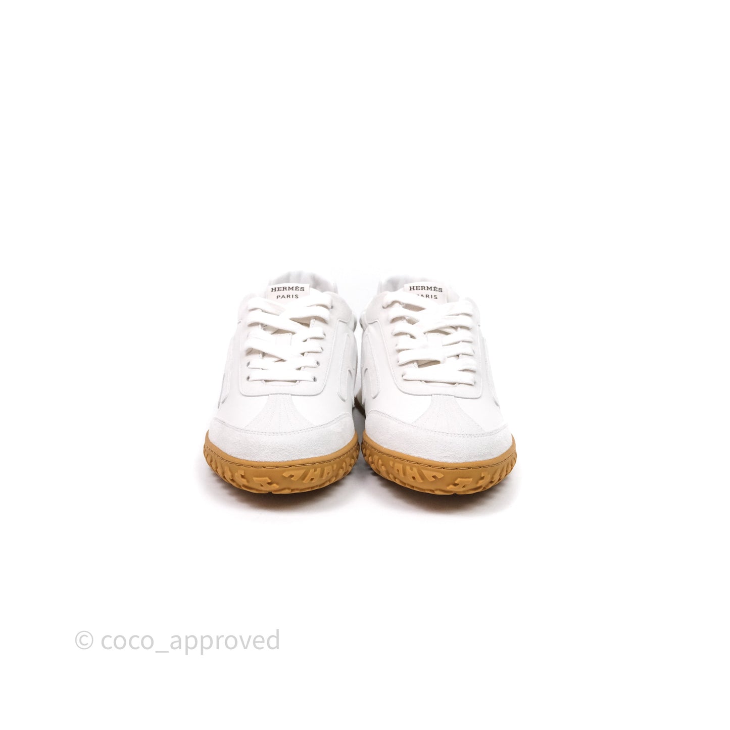 Hermès Sneaker Femme Jet Nappa/ Chevre Velours Blanc Size 37