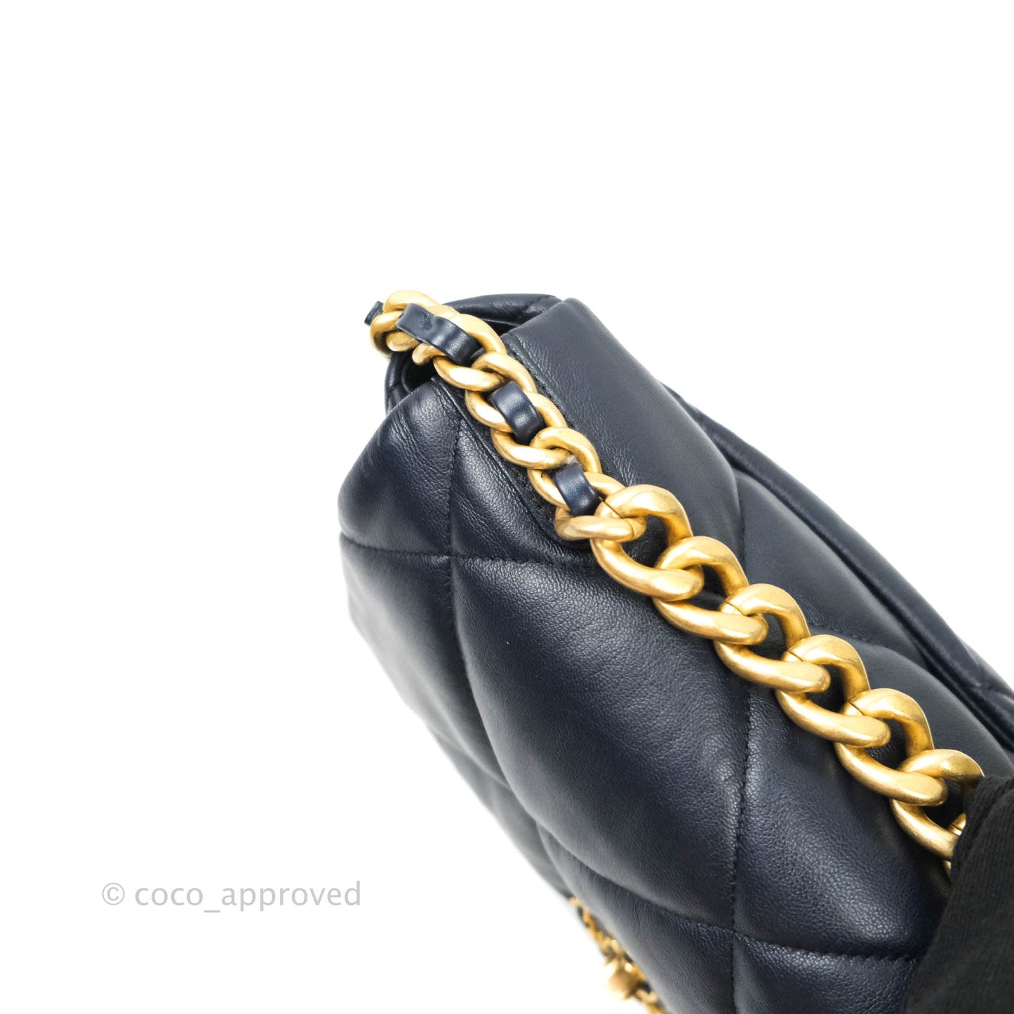Chanel 19 Medium Dark Navy Mixed Hardware Goatskin