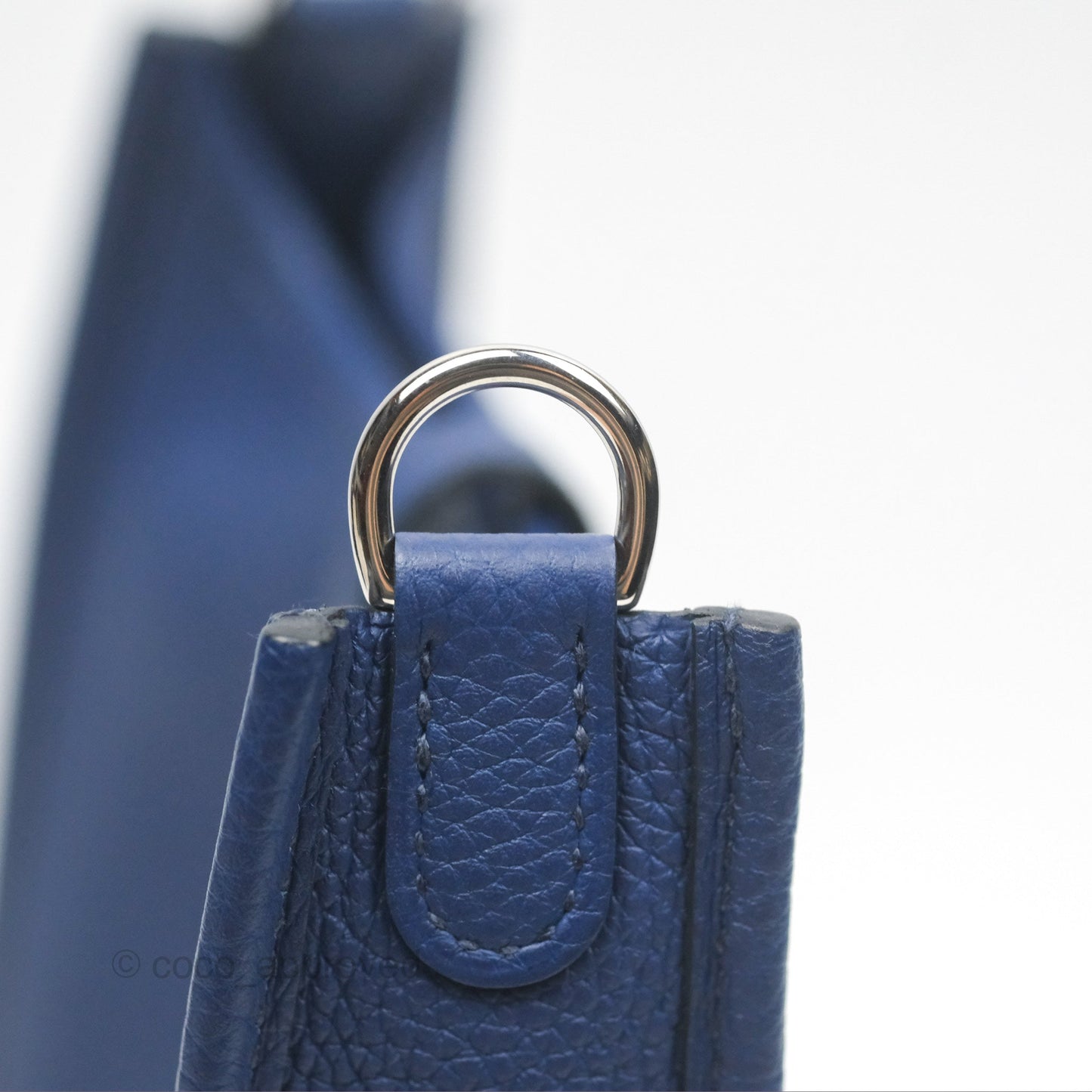 Hermès Mini Evelyne 16 Bleu Saphir/ Bleu Indigo TM Palladium Hardware
