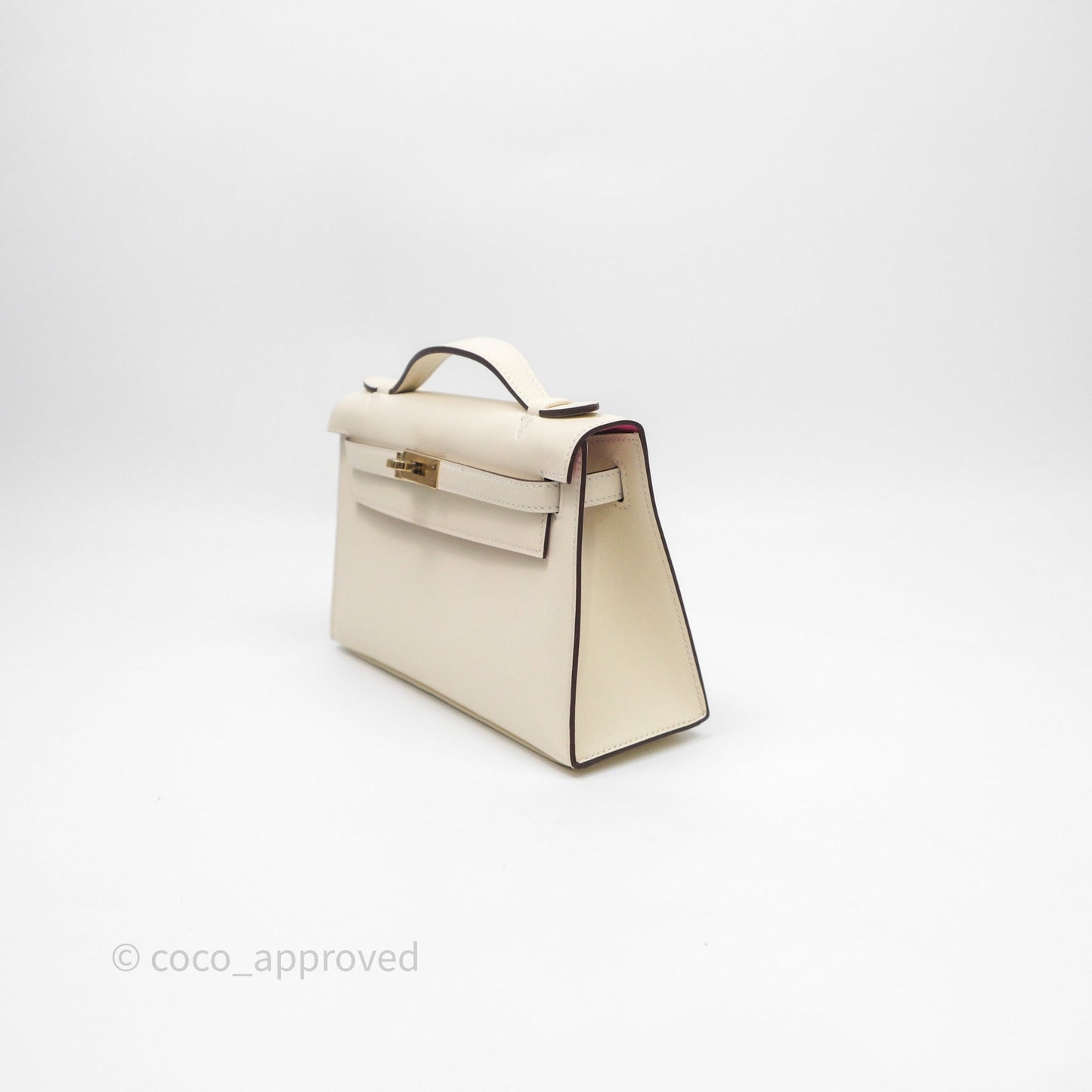 Hermès Kelly Pochette Nata Swift Pink Special Order Gold Hardware