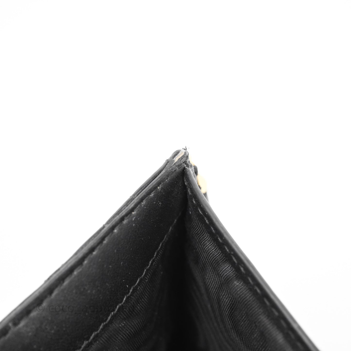 Christian Dior Caro Dahlia Wallet Black Calfskin Gold Hardware