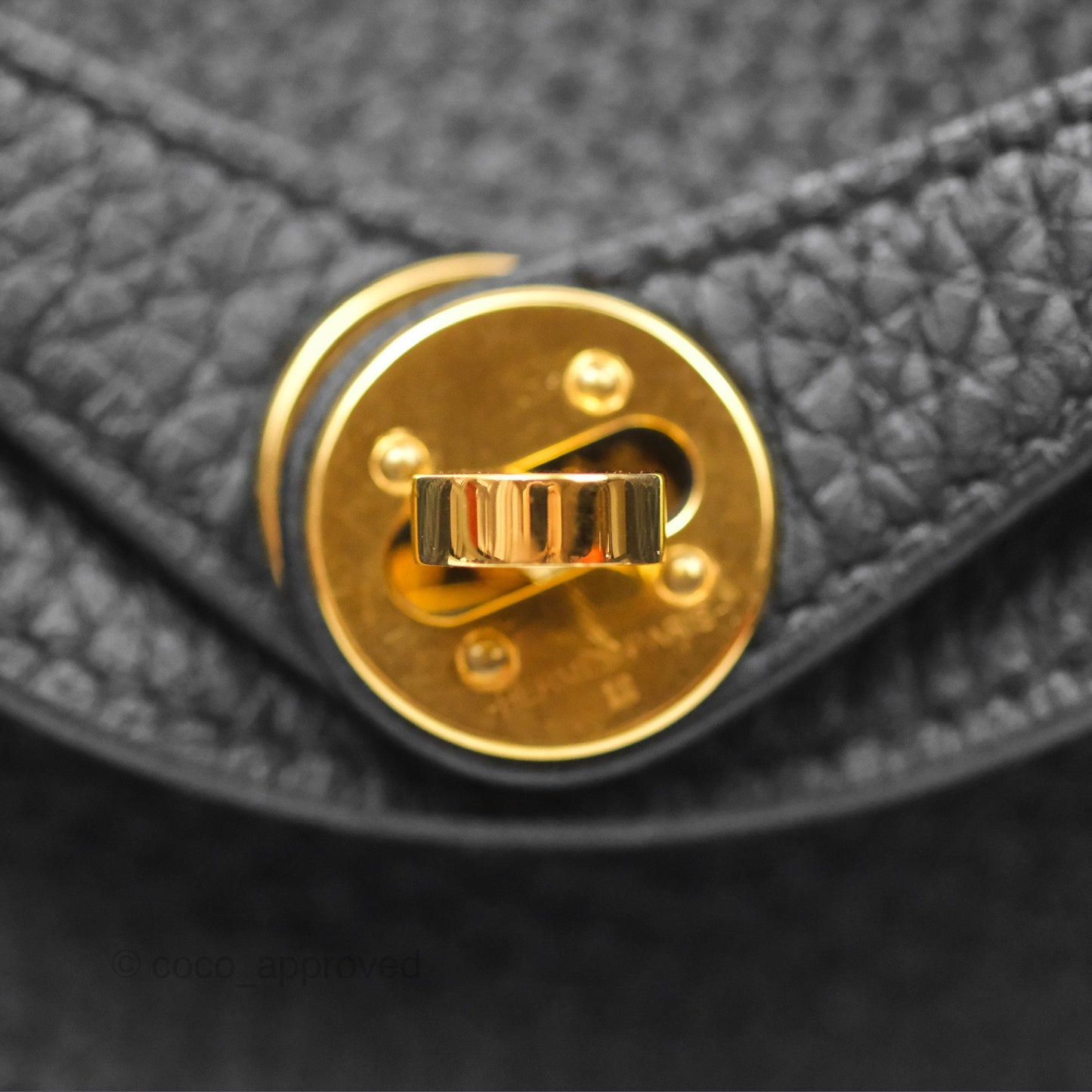 Hermès Mini Lindy 20 Noir 89 Clemence Gold Hardware