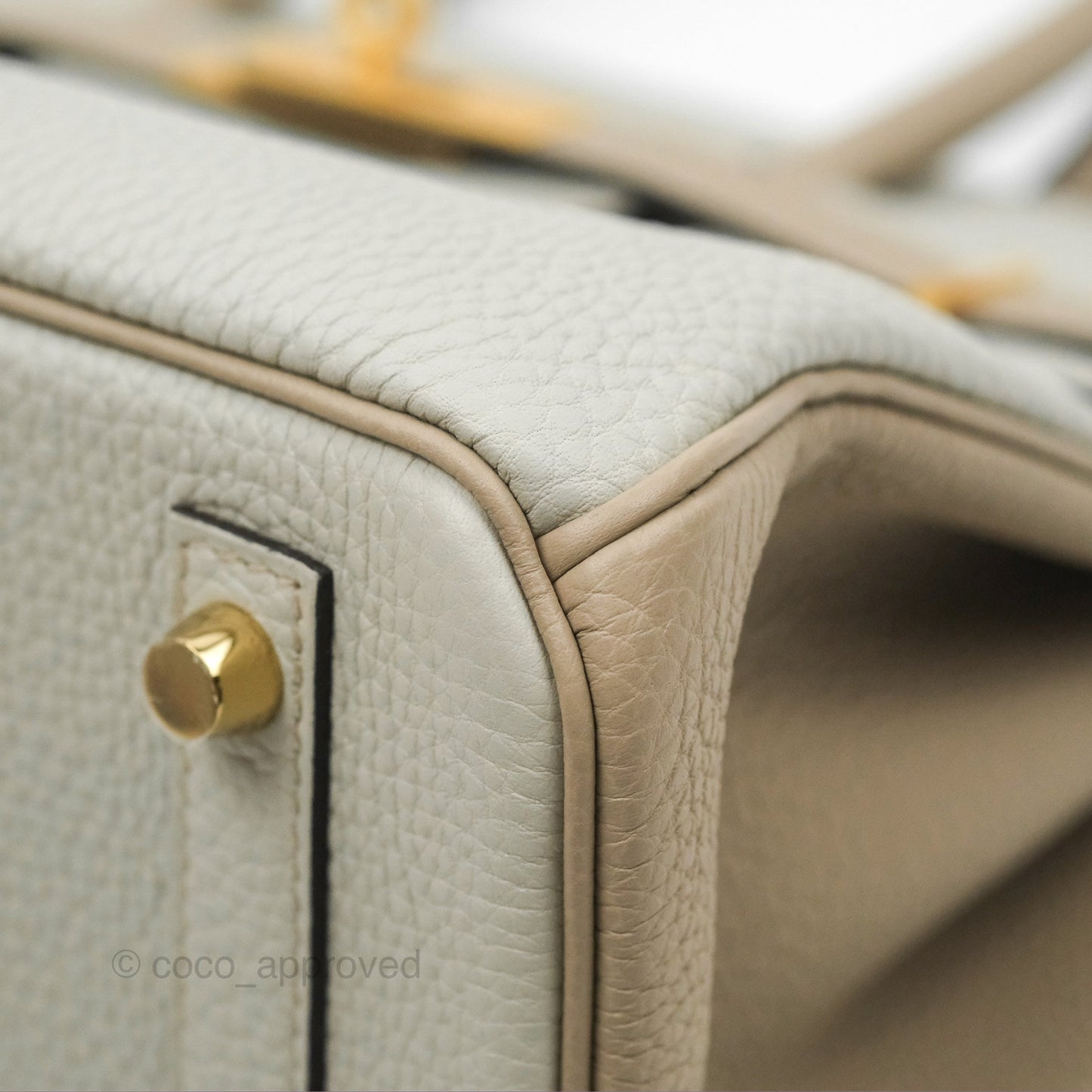 Hermès Birkin 30 Retourne Togo Gold Hardware HSS Gris Perle 80 Gris Tourterelle
