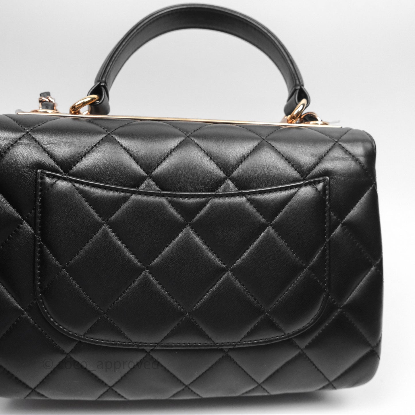 Chanel Trendy CC Small Black Lambskin Rose Gold Hardware