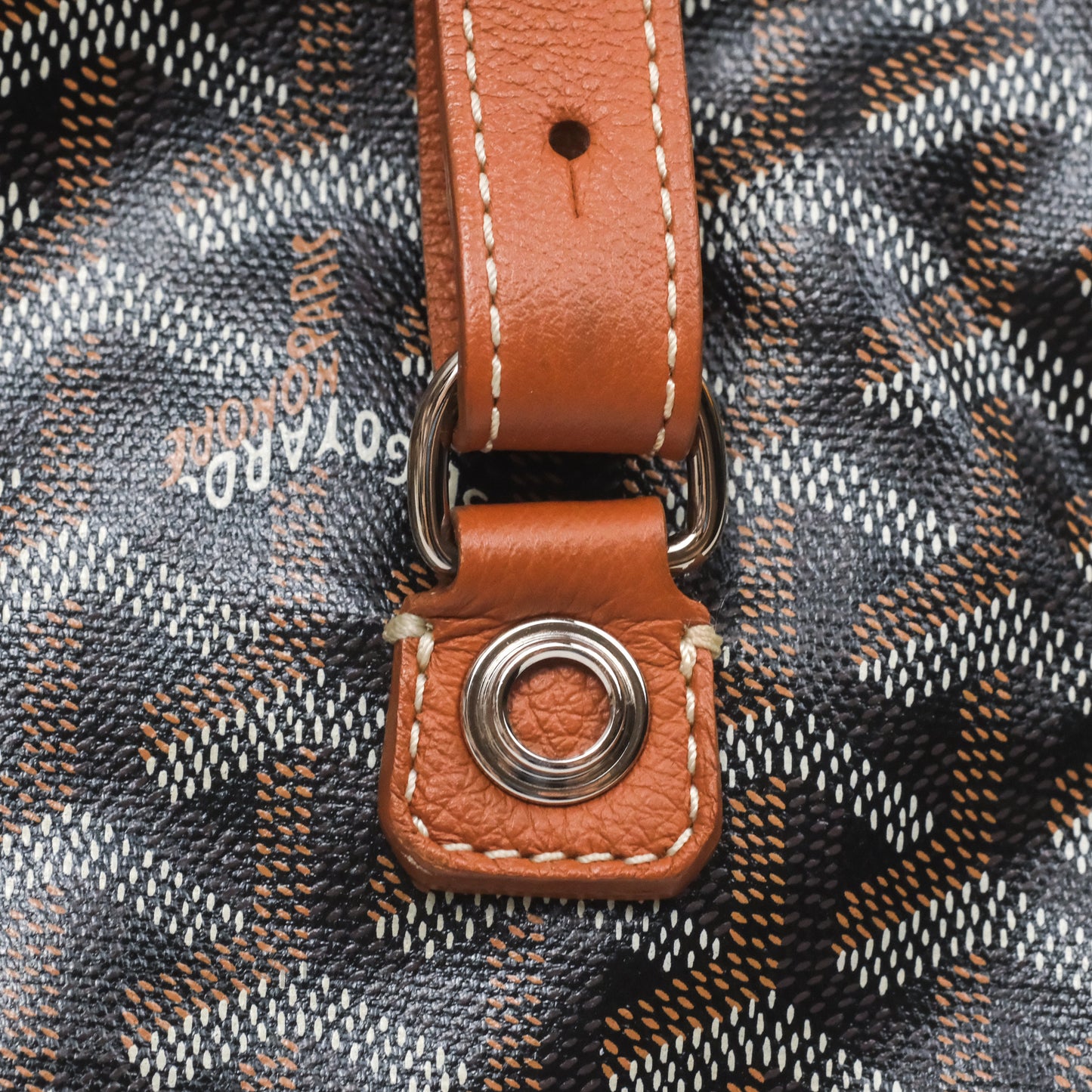 Goyard Saint Léger Backpack Black/ Tan