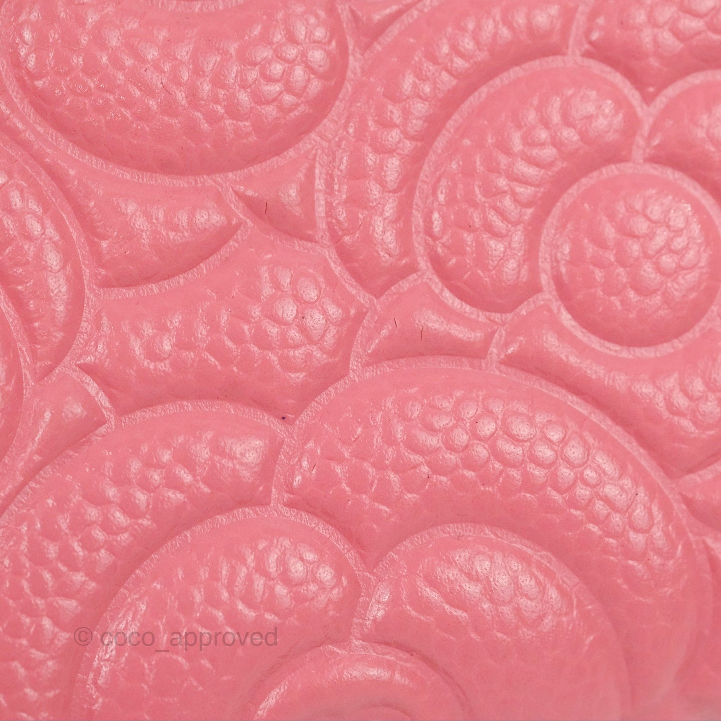 Chanel Camellia Card Holder Pink Caviar Gold Hardware