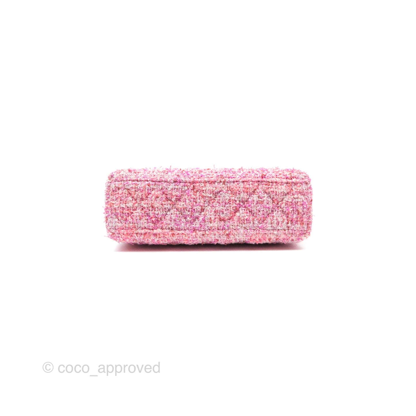 Chanel Kelly Bag Pink Tweed Aged Gold Hardware