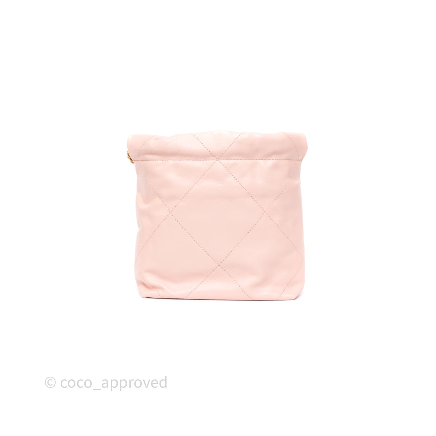 Chanel 22 Mini Bag Light Pink Shiny Crumpled Calfskin