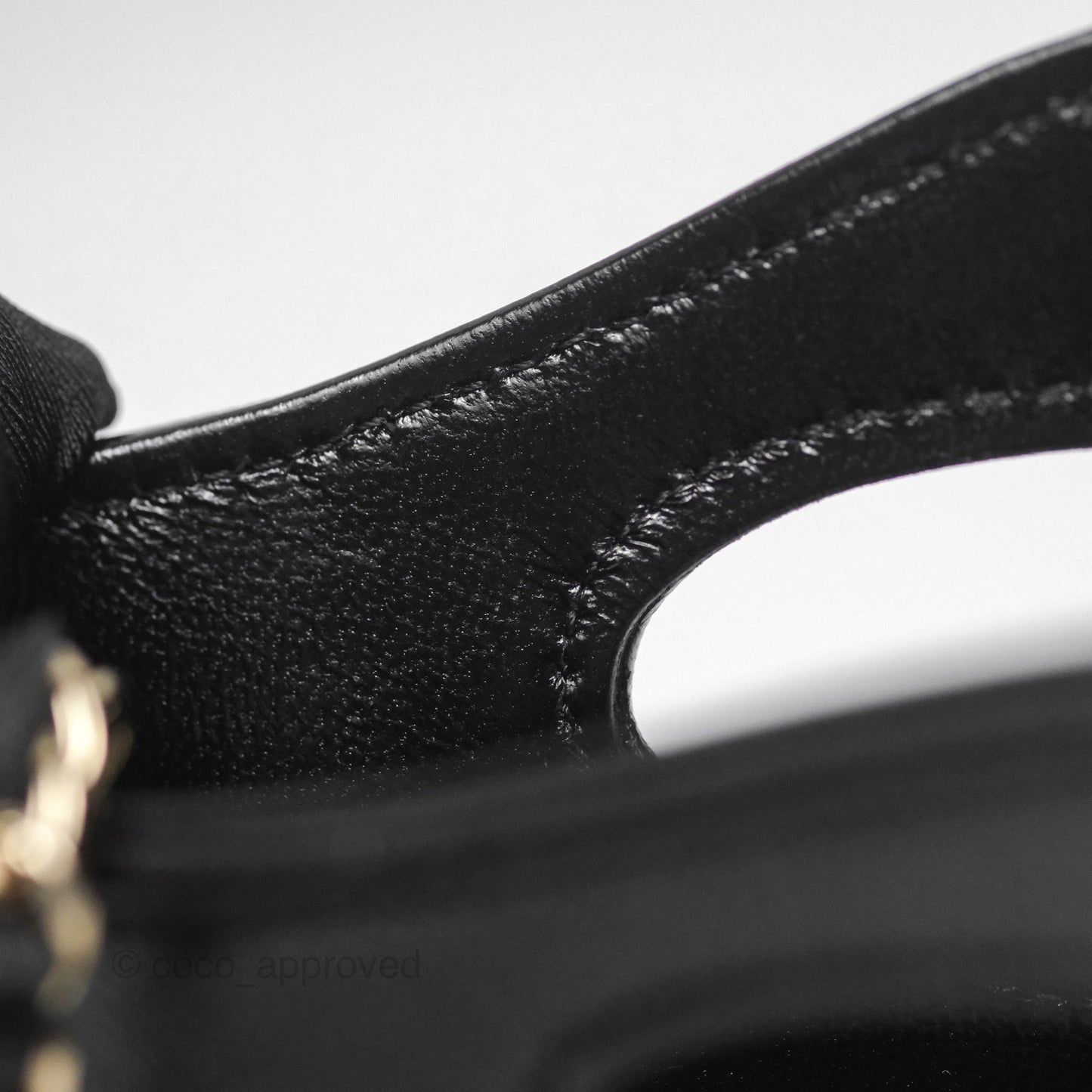 Chanel Nano 31 Black Shiny Lambskin Gold Hardware