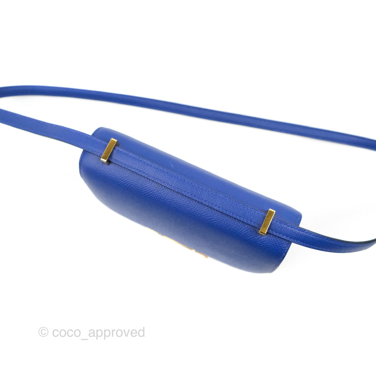 Hermès Constance Mini 18cm Bleu Electric Epsom Gold Hardware