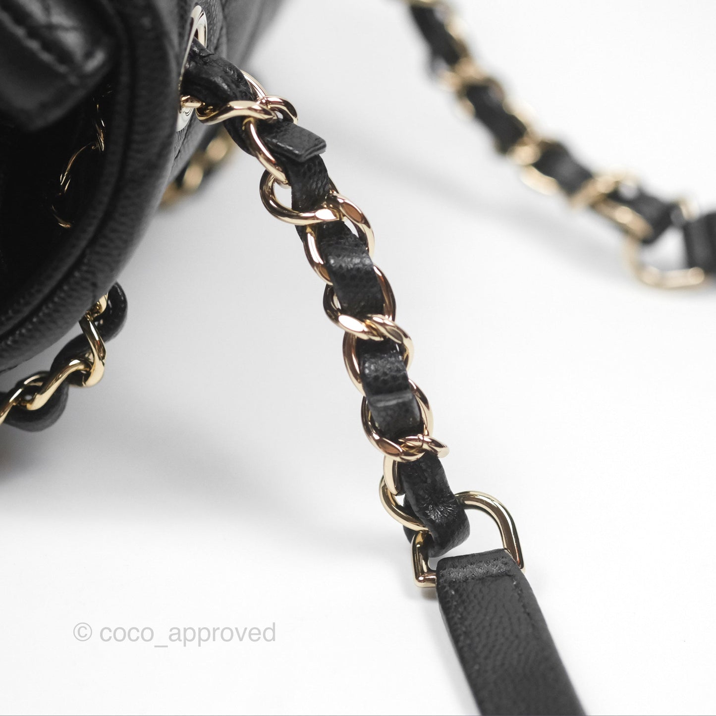 Chanel Mini Urban Spirit Backpack Black Caviar Gold Hardware 23S