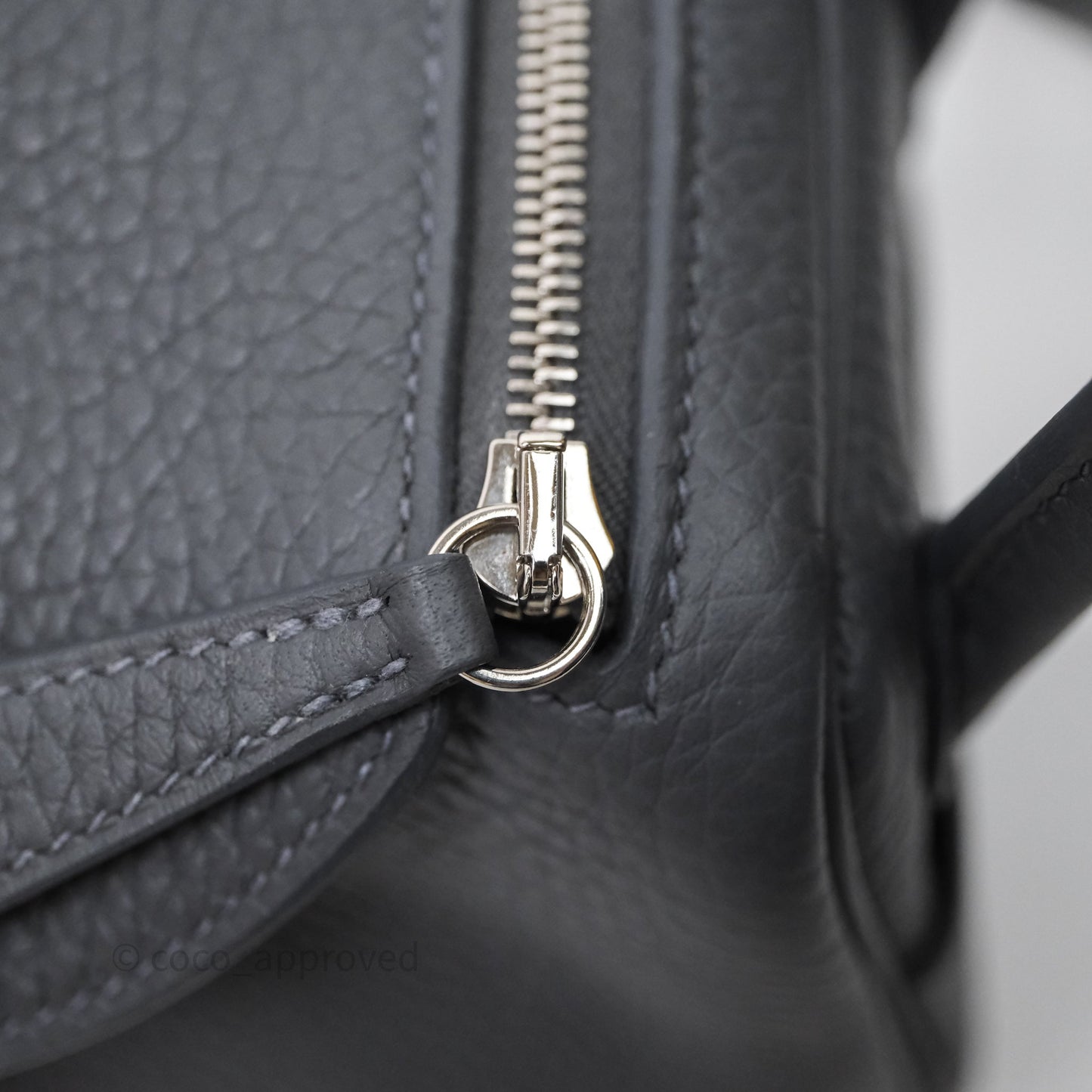 Hermès Mini Lindy II 85 Ardoise Clemence Palladium Hardware