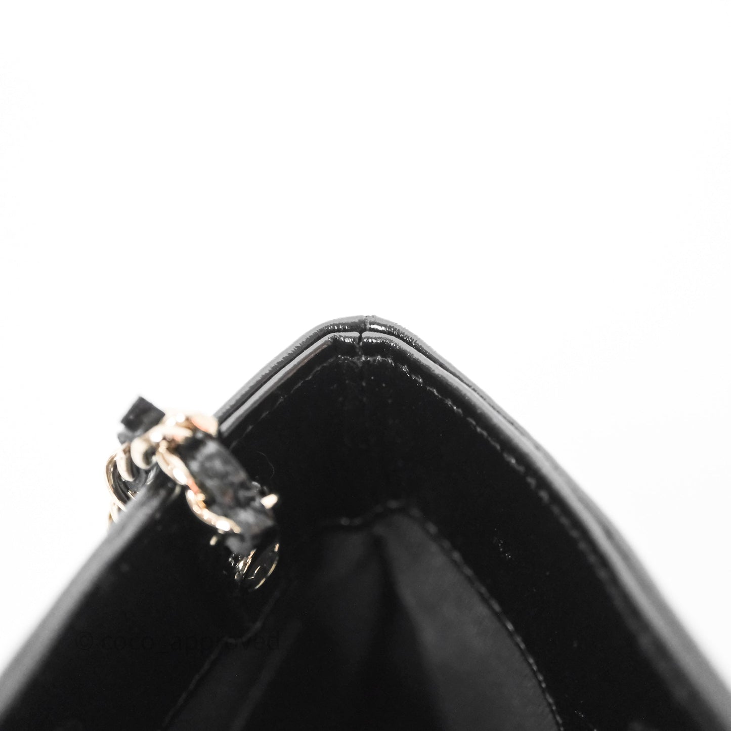 Chanel Nano 31 Black Shiny Lambskin Gold Hardware
