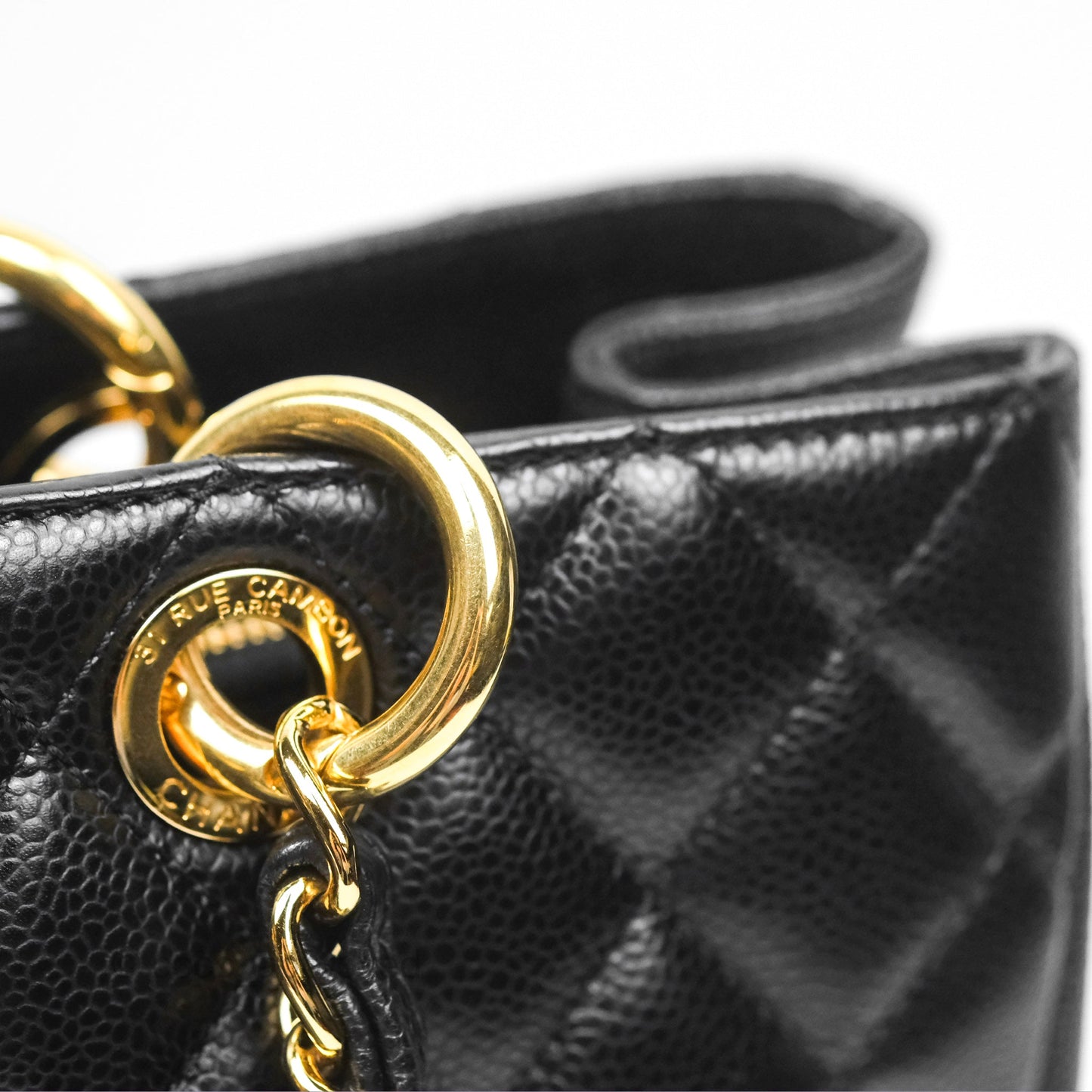 Chanel GST Black Caviar Gold Hardware