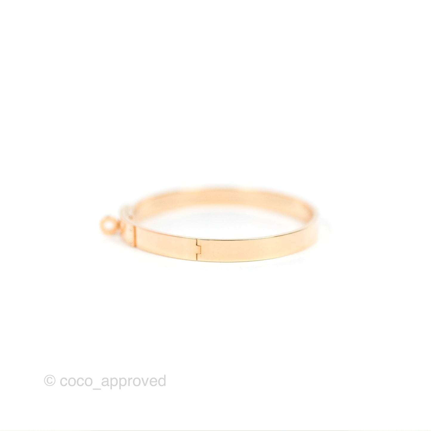 Hermès Kelly Bracelet PM 4 Diamonds Rose Gold