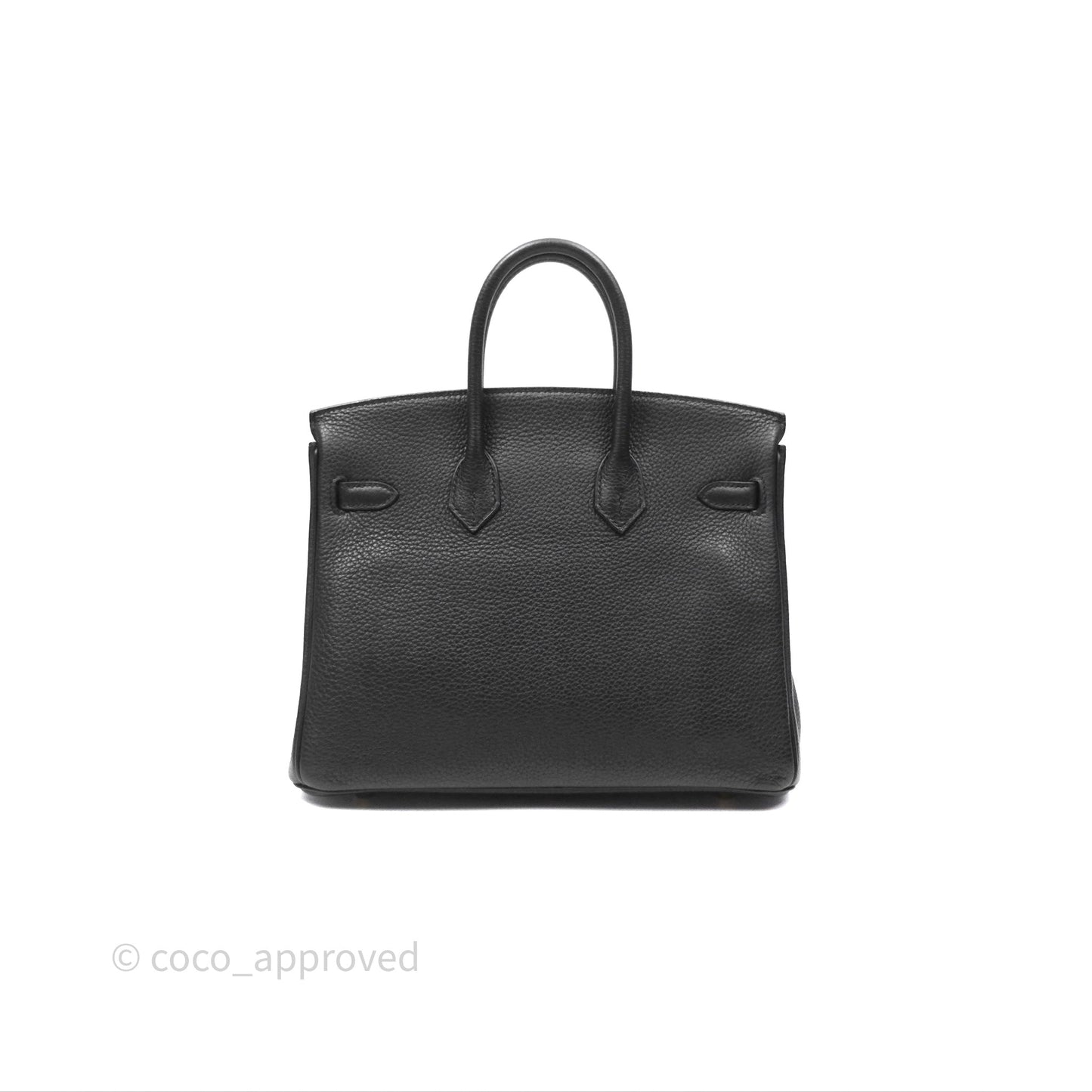 Hermès Retourne Birkin 25 Noir Togo Gold Hardware