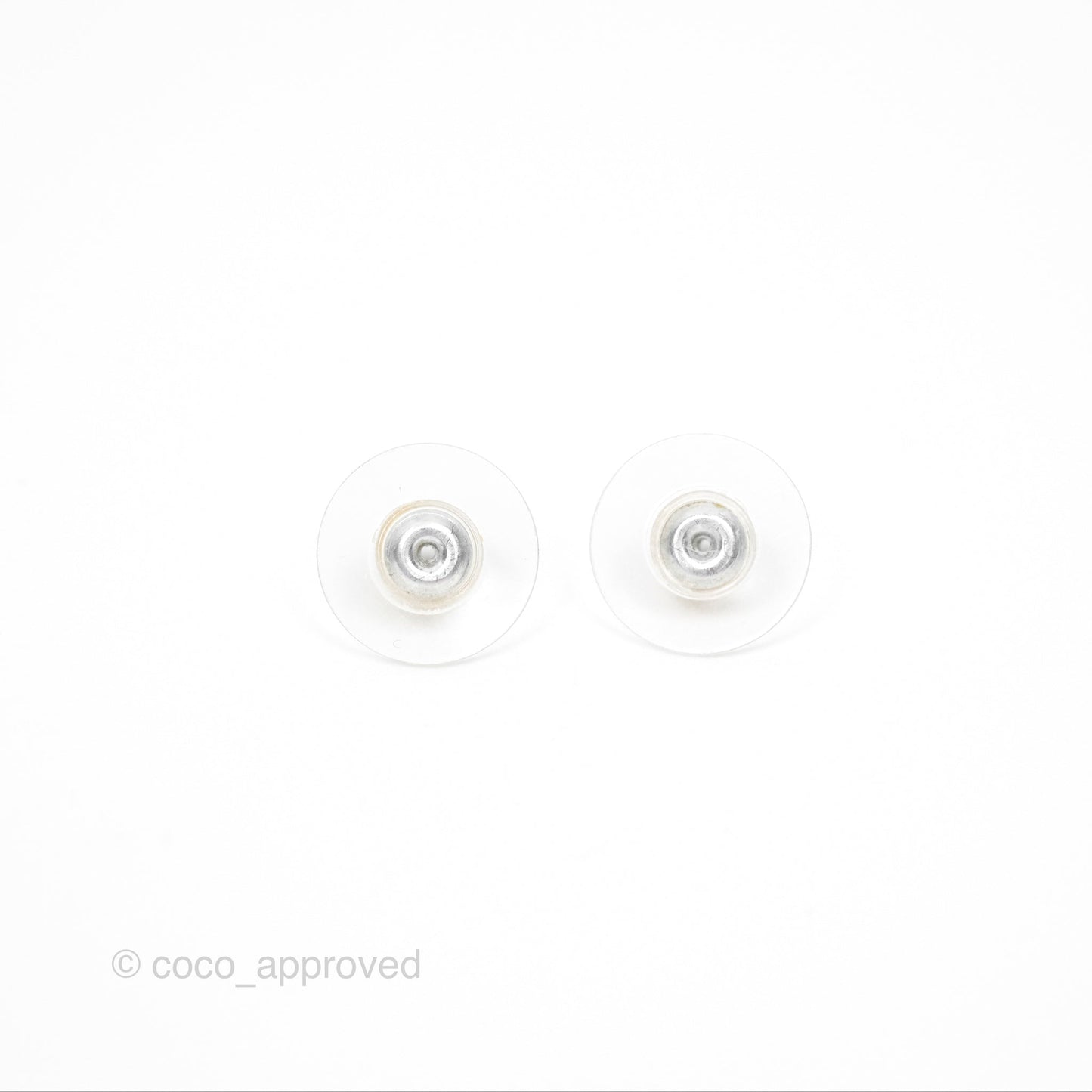 Chanel Pearl CC Earrings Gold Tone 13c