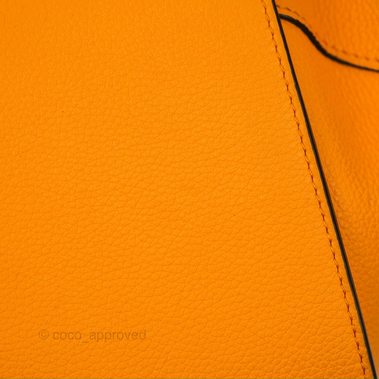 Loewe Mini Hammock Drawstring Orange Calfskin