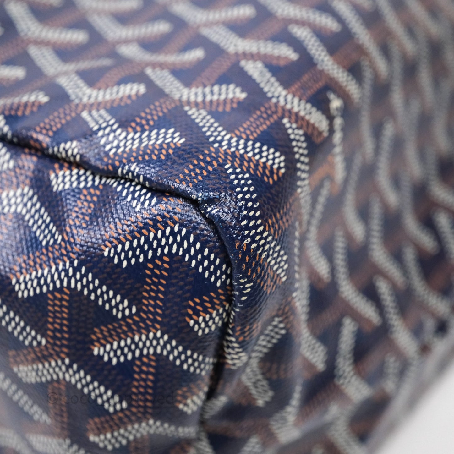 Goyard St Louis Tote PM Navy