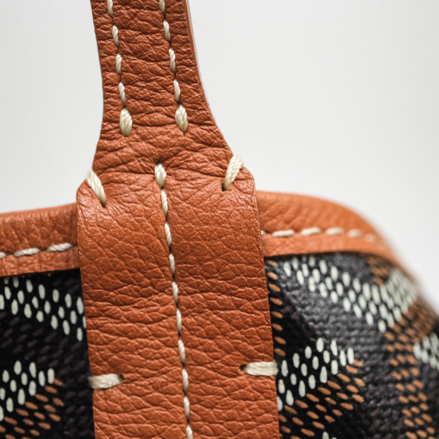 Goyard St Louis Tote GM Tan Black