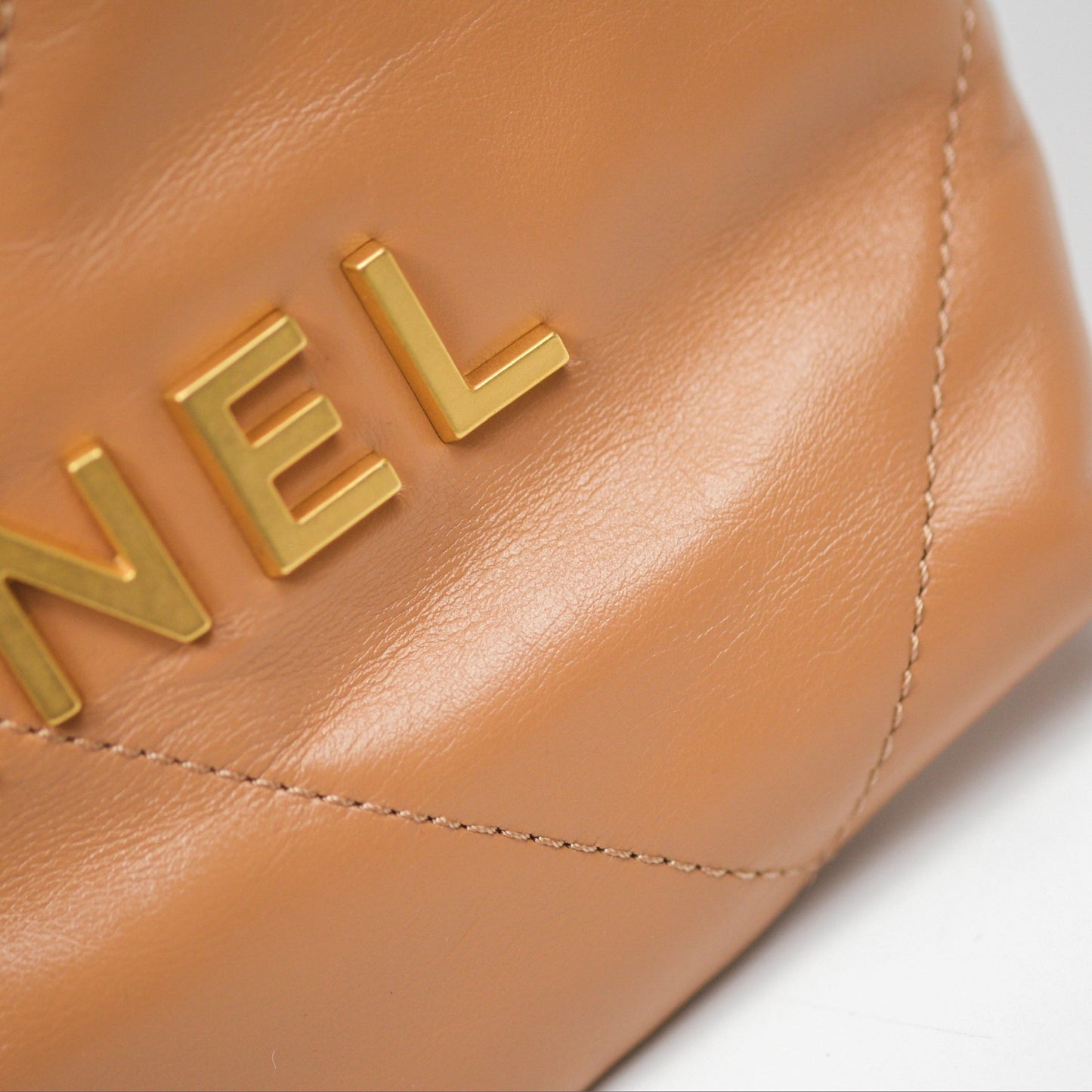 Chanel 22 Mini Bag Caramel Crumpled Calfskin