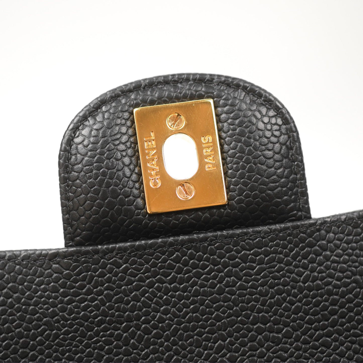 Chanel Classic Small S/M Flap Black Caviar Gold Hardware