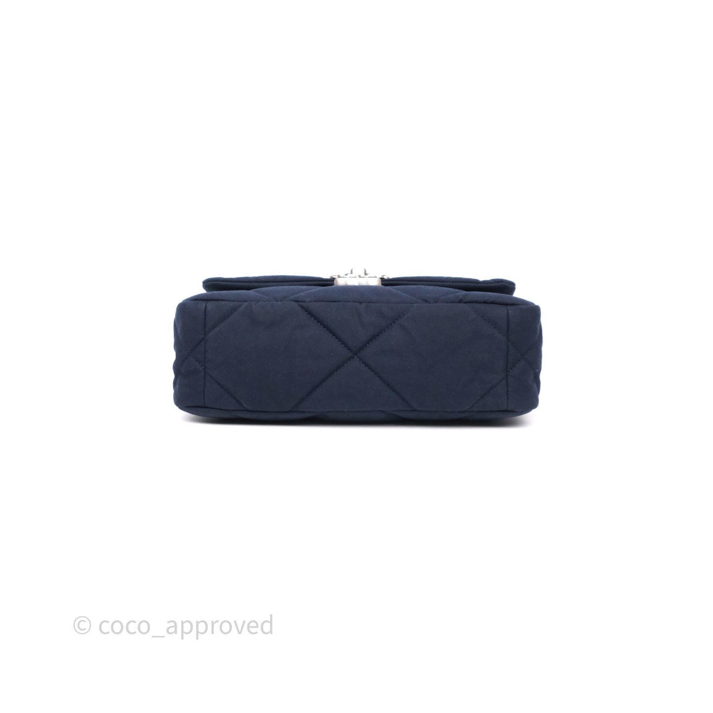 Chanel 19 Small Dark Navy Fabric Mixed Hardware