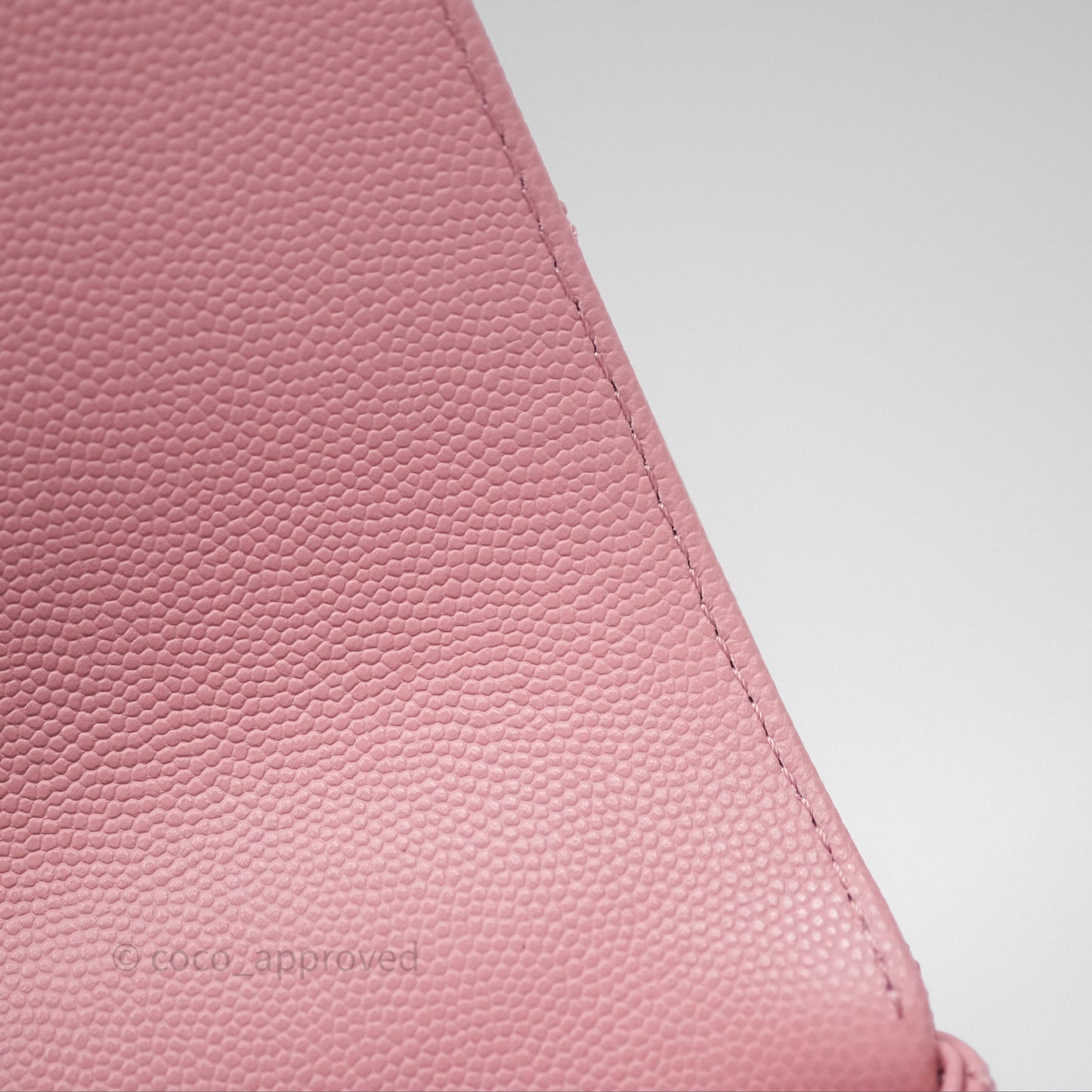 Chanel Mini Coco Handle Quilted Pink Caviar Gold Hardware