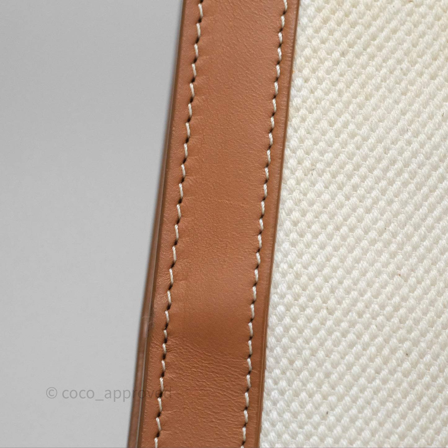 Celine Small Vertical Cabas Tote With Celine Print Natural/ Tan